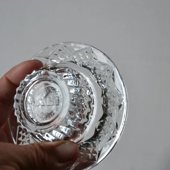 Vtg Bali Glass Candlestick holders - Picture 2 of 3